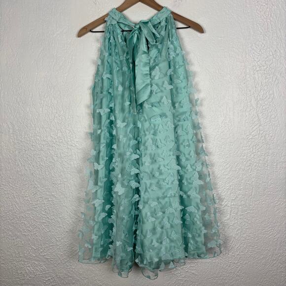 In Loom Balticborn Tulle 3D Butterfly Halter Dress Fairycore Whimsical Medium - Picture 4 of 7